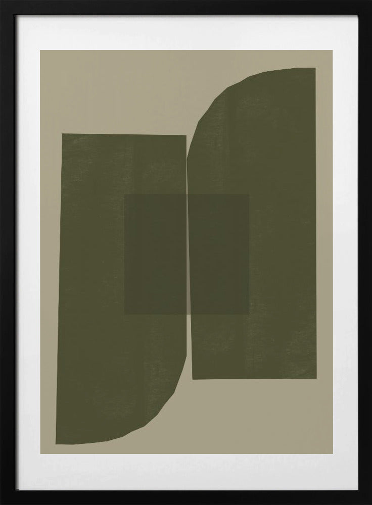 Dark Geometric Forms - Art Print by THE MIUUS STUDIO