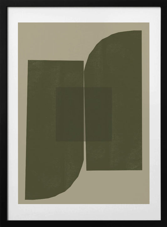 Dark Geometric Forms - Art Print by THE MIUUS STUDIO