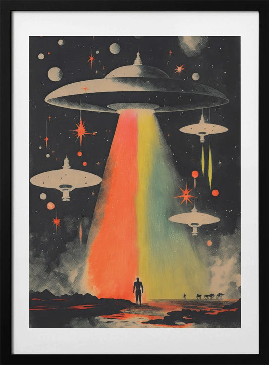 Cosmic Encounter - Art Print by Treechild