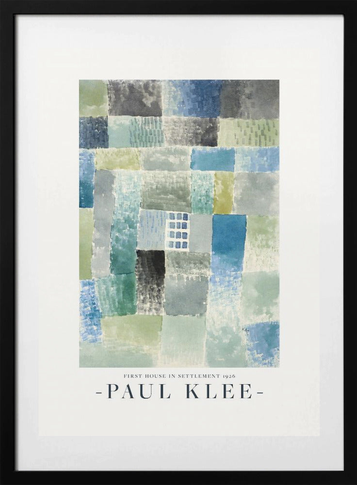 First House in a Settlement 1926 - Art Print by Paul Klee
