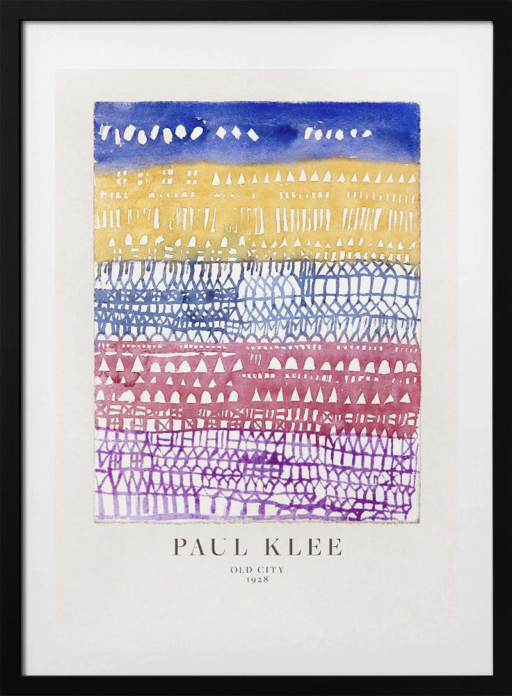 Old City - Art Print by Paul Klee