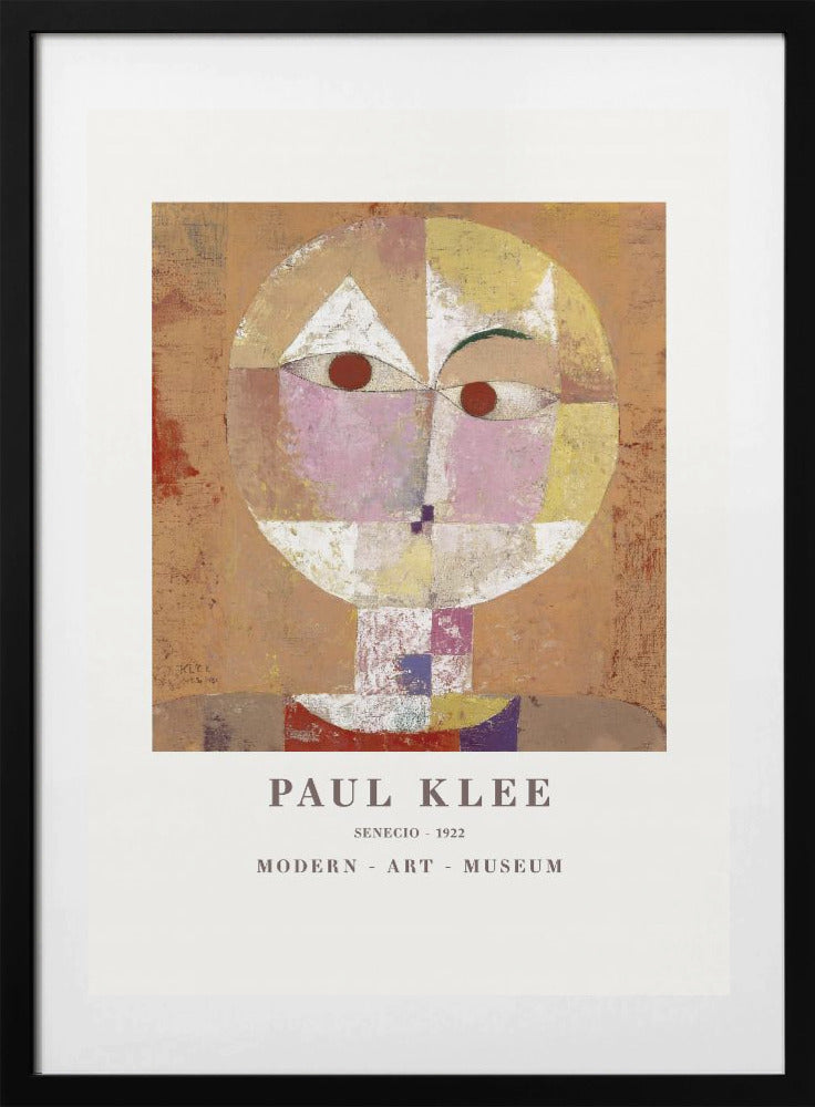 Senecio Baldgreis 1922 - Art Print by Paul Klee