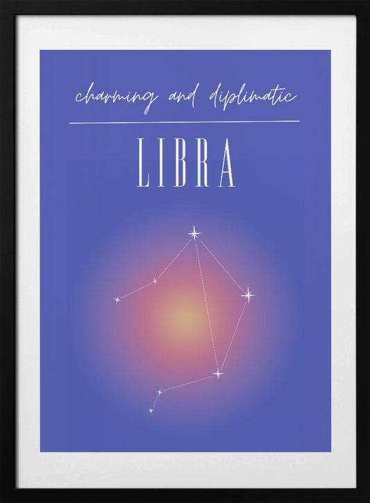 Libra Zodiac Print Art - Art Print by Amélie
