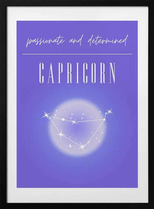 Capricorn Zodiac Print Art - Art Print by Amélie