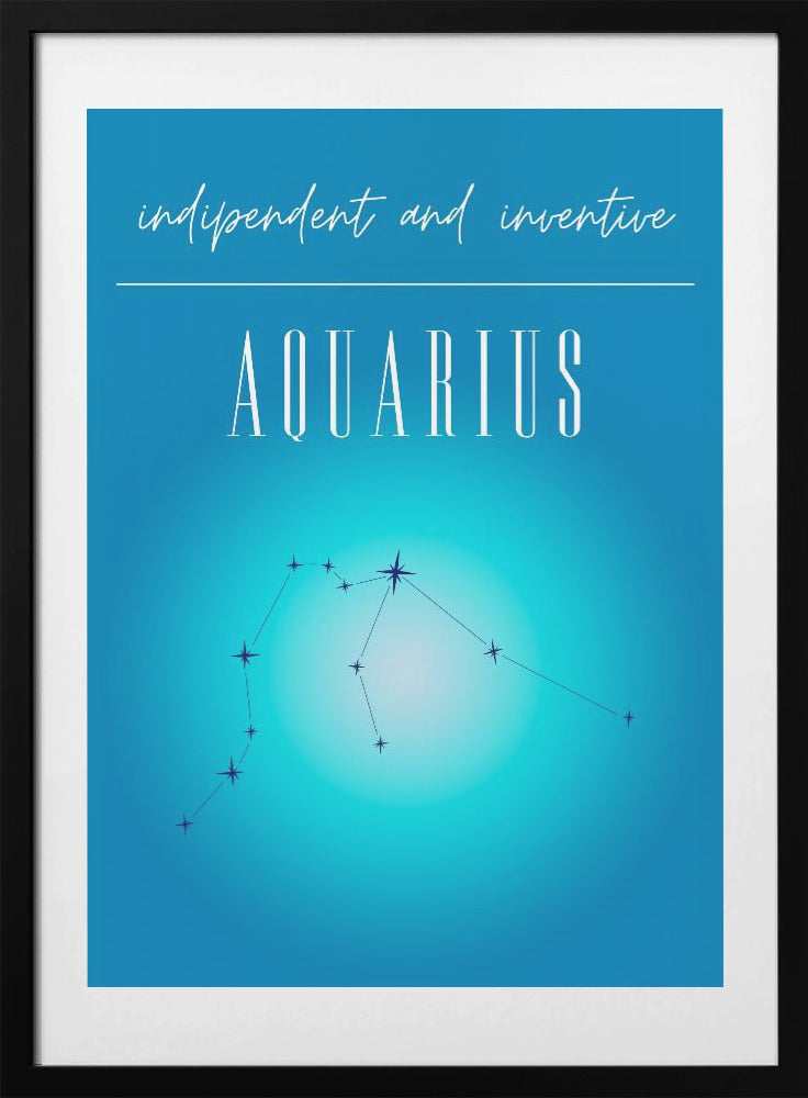 Aquarius Zodiac Print Art - Art Print by Amélie