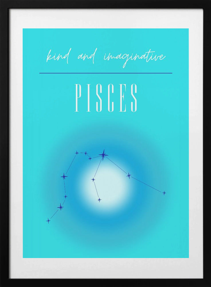 Pisces Zodiac Print Art - Art Print by Amélie