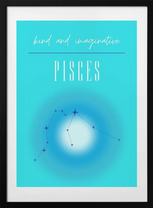 Pisces Zodiac Print Art - Art Print by Amélie