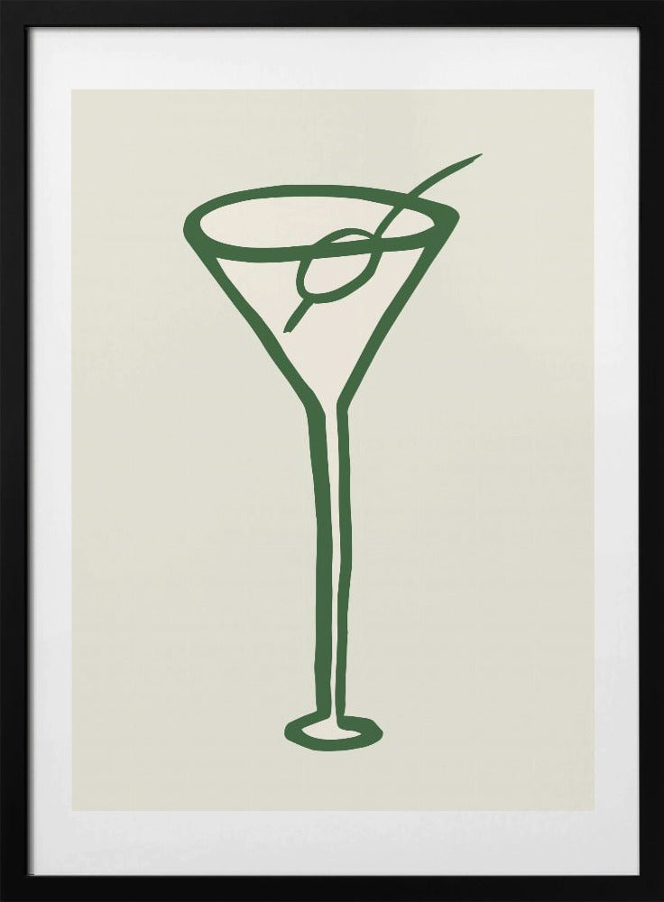 Cocktail Green - Art Print by Pictufy Studio