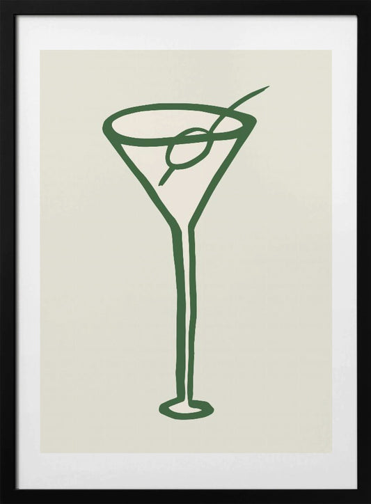 Cocktail Green - Art Print by Pictufy Studio