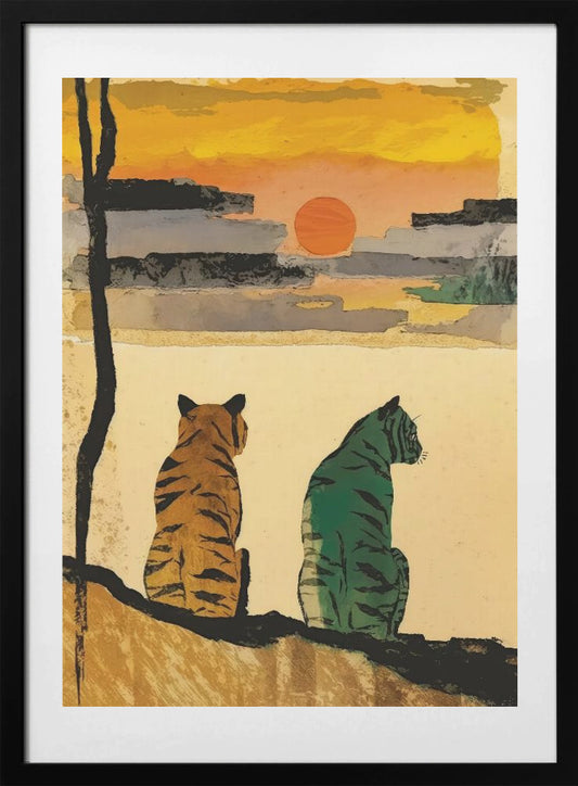Sunset Companions - Art Print by Treechild