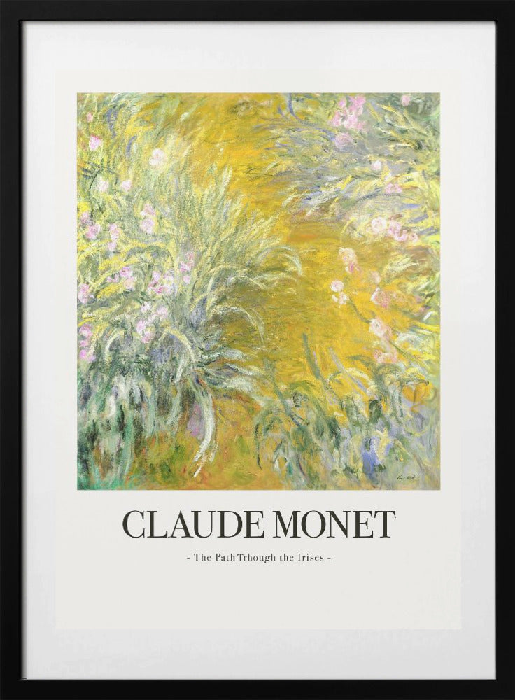 The Path Through The Irises - Art Print by Claude Monet
