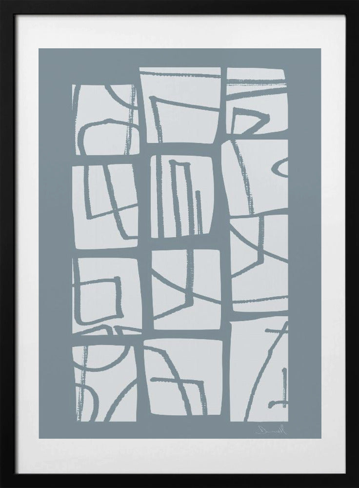 Shapes and Lines - Art Print by Dan Hobday