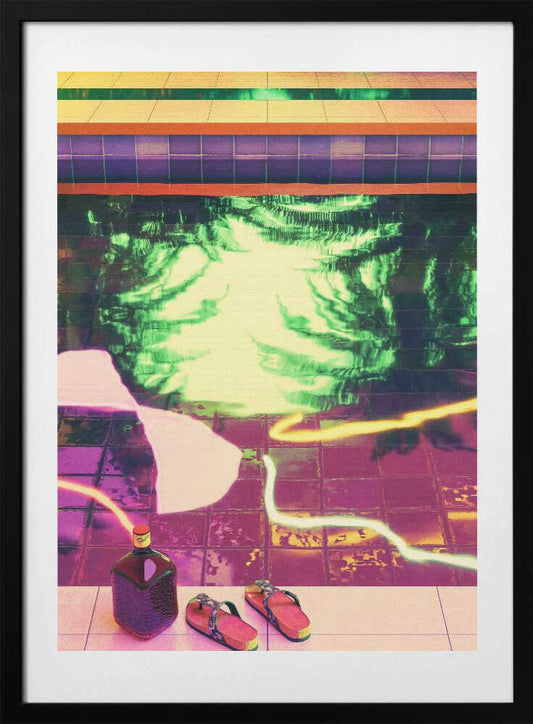 POOLSIDE - Art Print by CosmoZach
