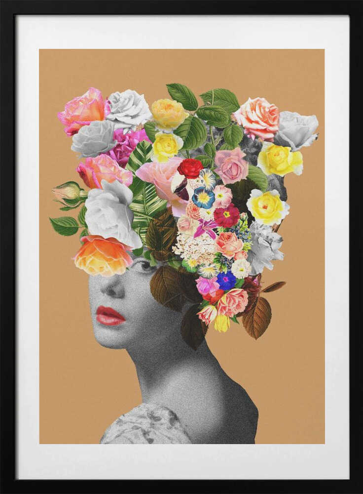 Floral portrait - Art Print by Frida Floral Studio