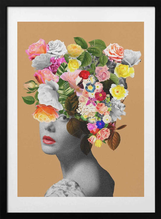 Floral portrait - Art Print by Frida Floral Studio