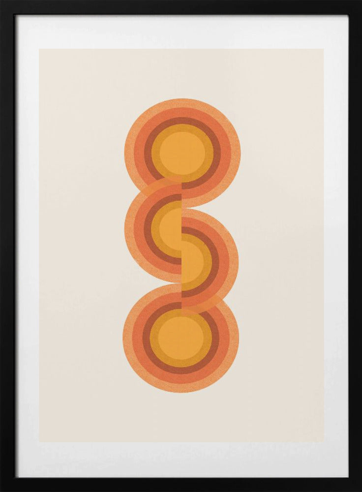 Retro Circles Trio - Art Print by THE MIUUS STUDIO