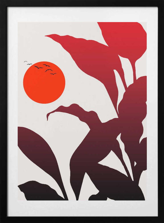 Tropical Sunset - Art Print by Kubistika