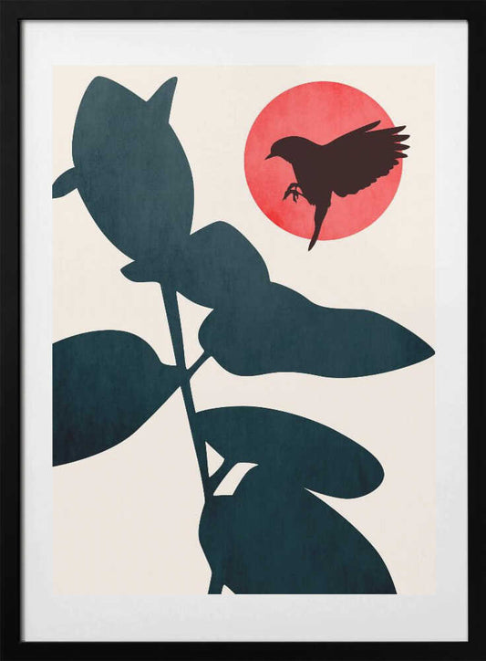 Japanese Bird - Art Print by Kubistika