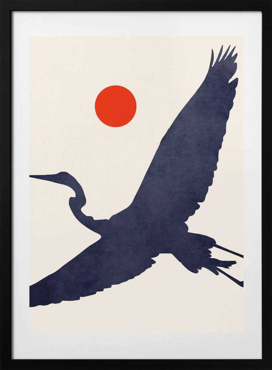 Crane - Art Print by Kubistika