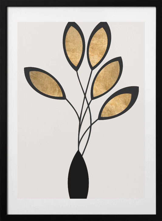 Cinco Nero - Art Print by Kubistika