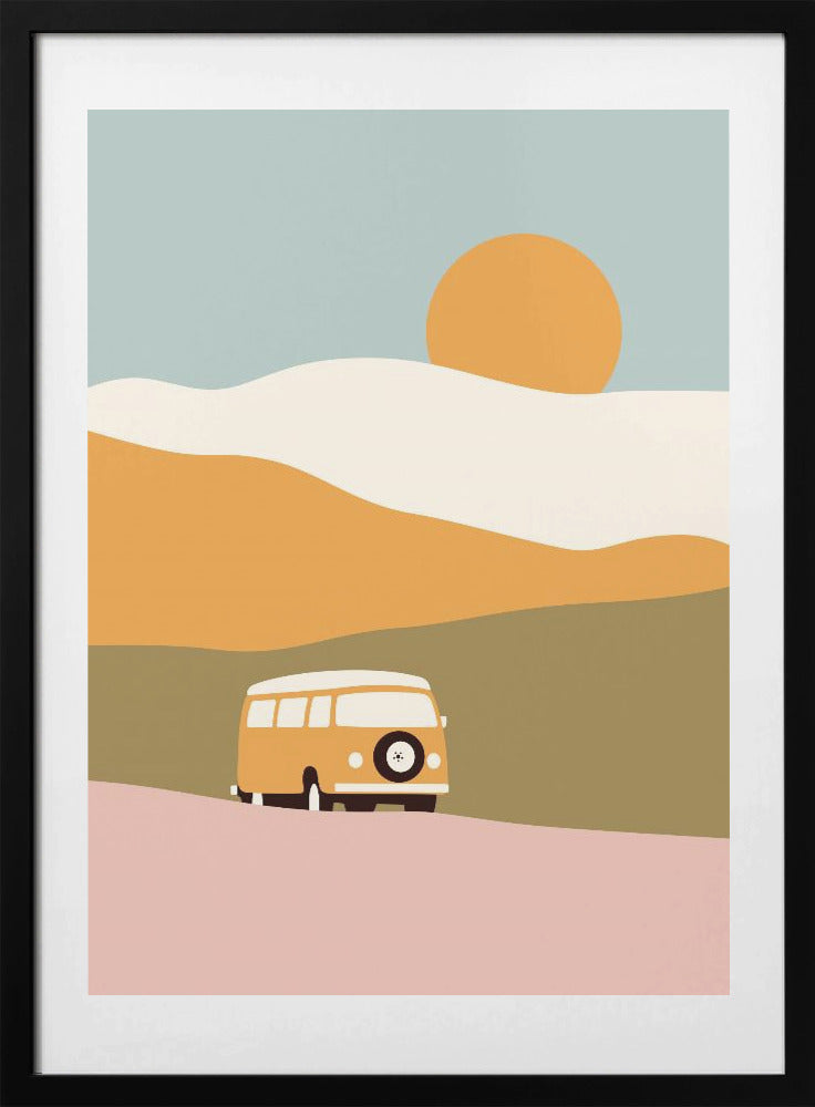 Van Minimal - Art Print by Florent Bodart