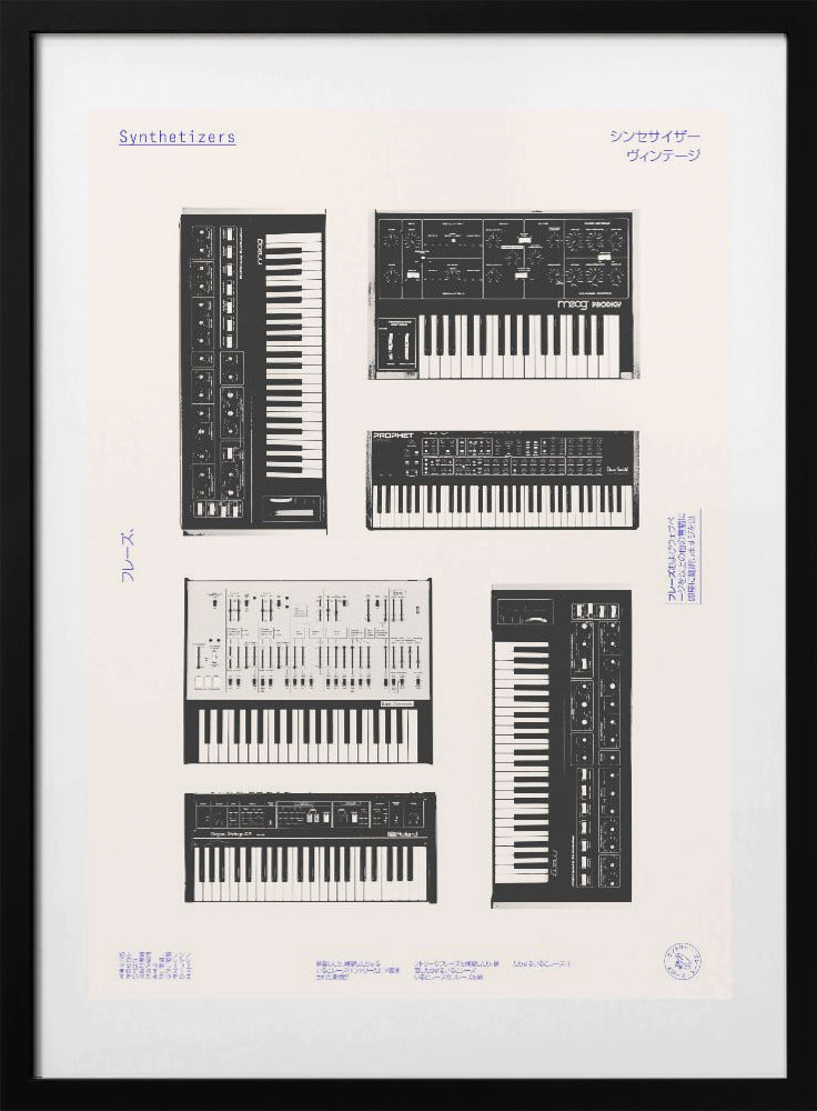 Synthetisers - Art Print by Florent Bodart