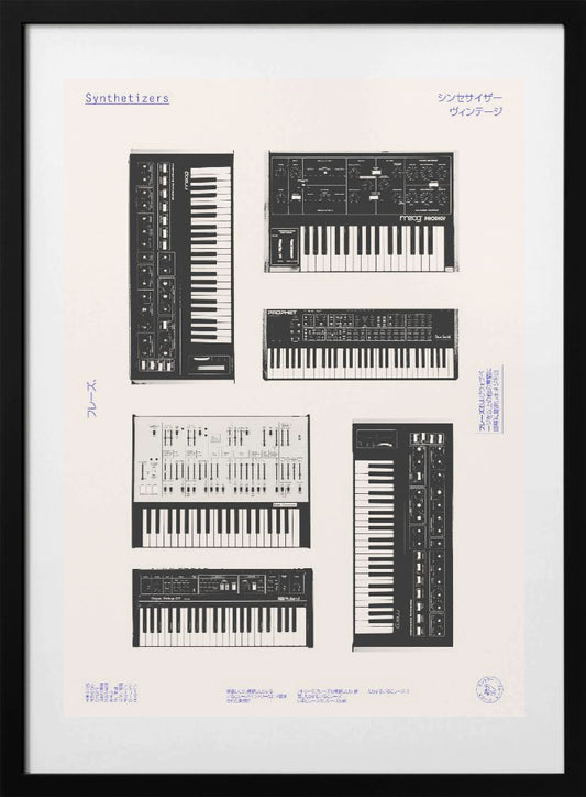 Synthetisers - Art Print by Florent Bodart