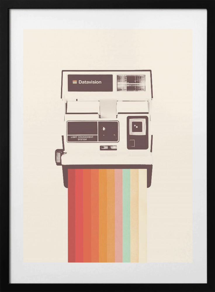 Instant Camera Rainbow - Art Print by Florent Bodart