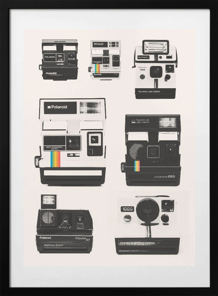 Instant Camera Collection - Art Print by Florent Bodart