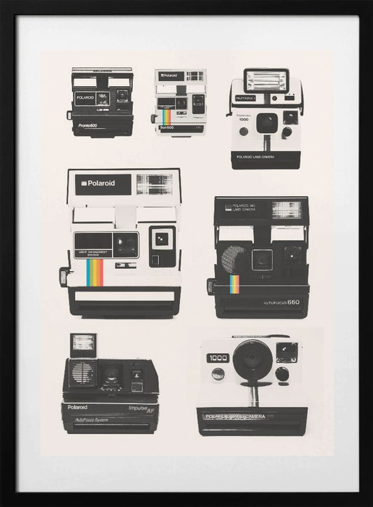 Instant Camera Collection - Art Print by Florent Bodart