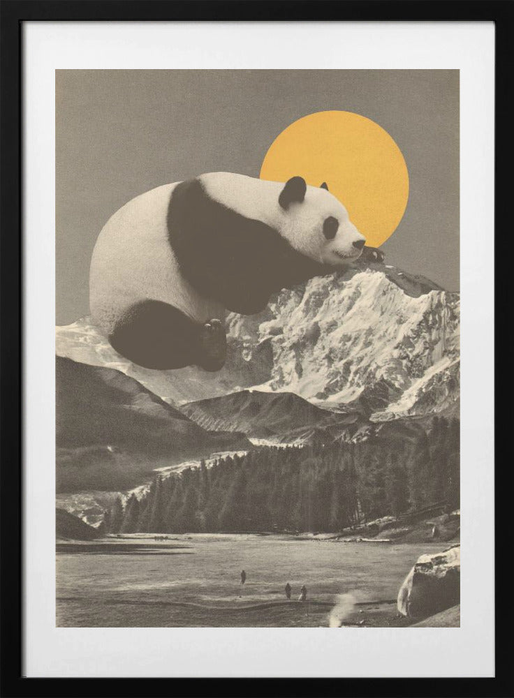 Giant Panda Nap - Art Print by Florent Bodart