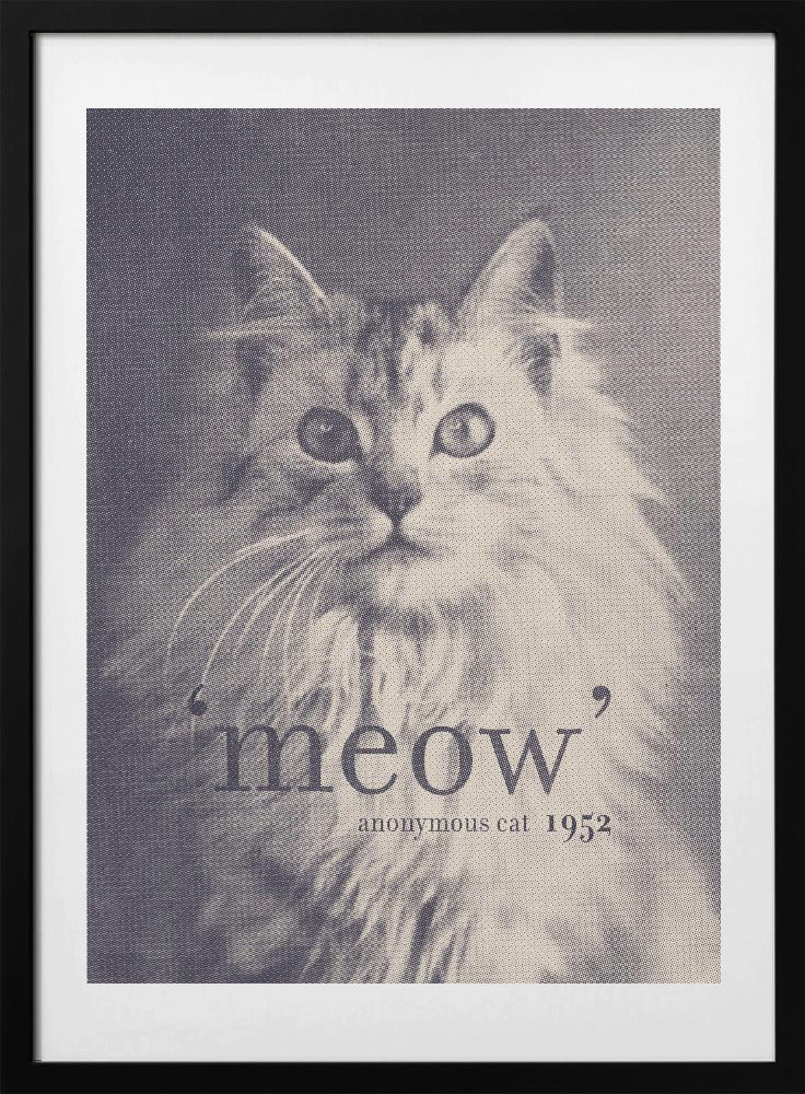 Famous Quote Cat - Art Print by Florent Bodart