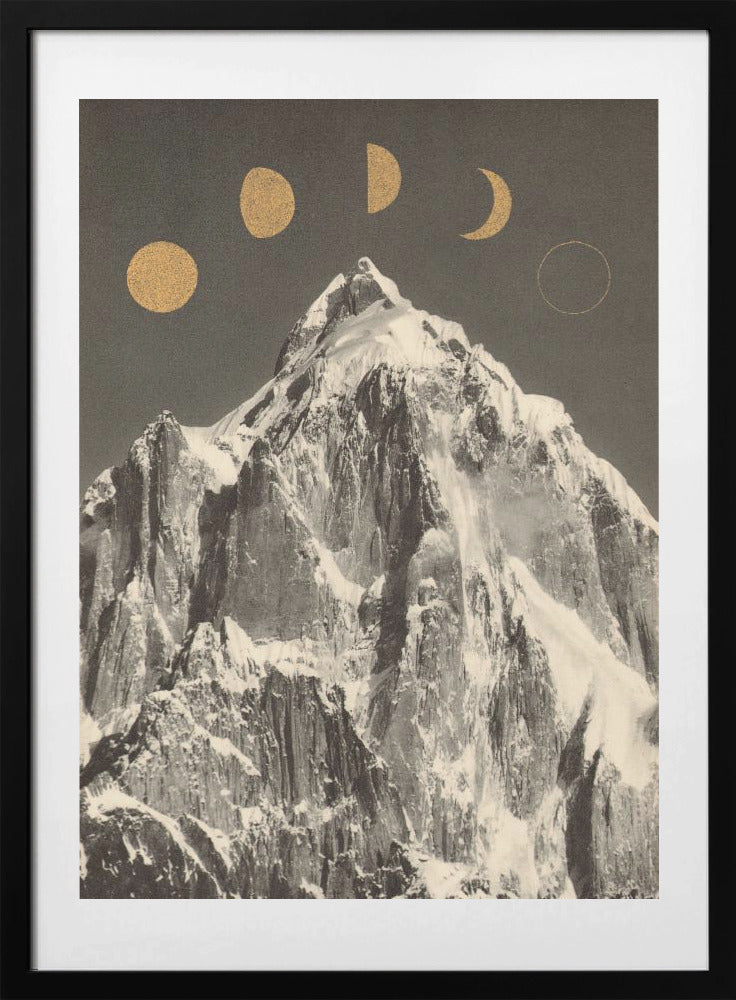 Moon Phases ★★★ - Art Print by Florent Bodart