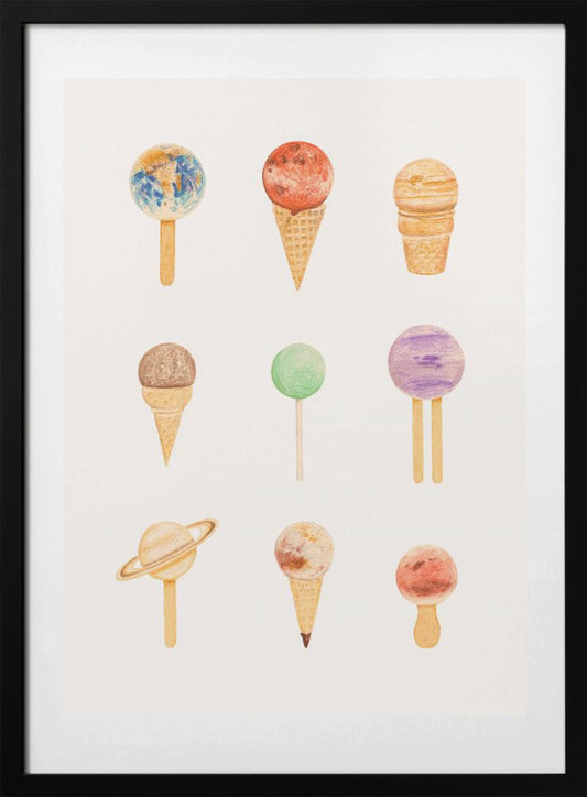 Planetarium Sugarium - Art Print by Florent Bodart