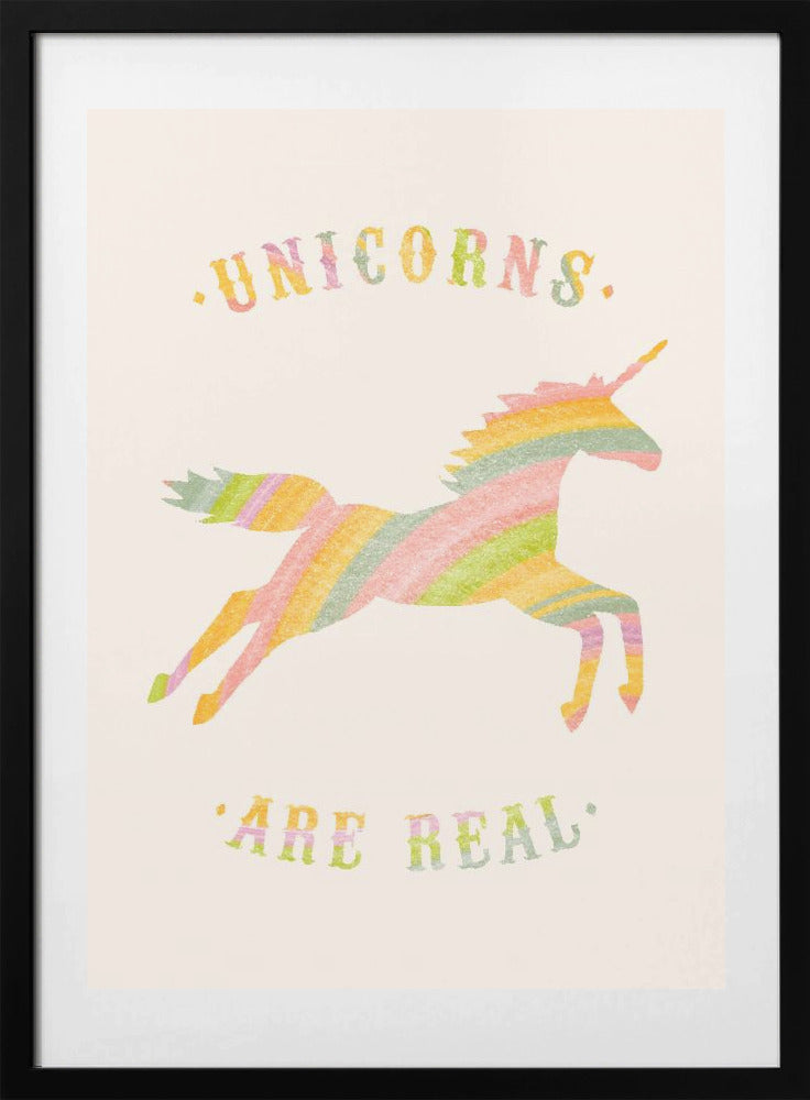 Unicorns Are Real - Art Print by Florent Bodart