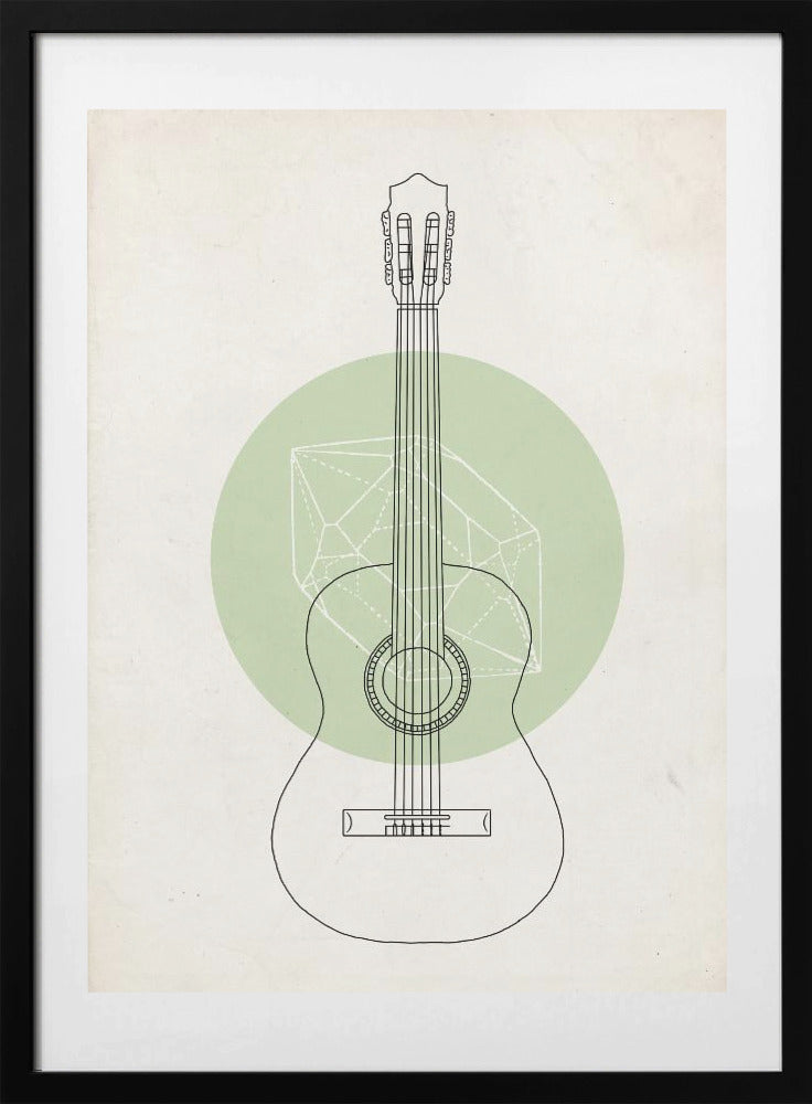 Guitar - Art Print by Florent Bodart