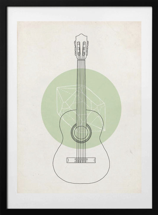 Guitar - Art Print by Florent Bodart