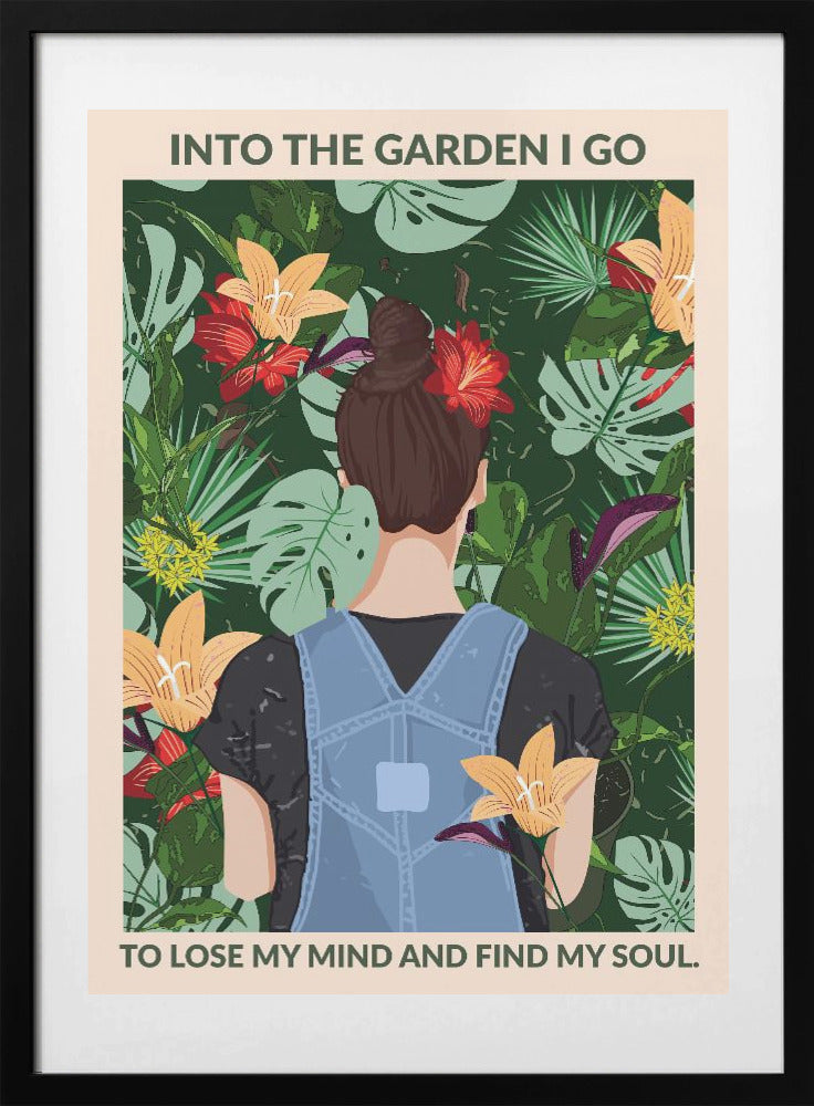 Into the Garden Standard Wall Art - Art Print by WallChart Art Studio
