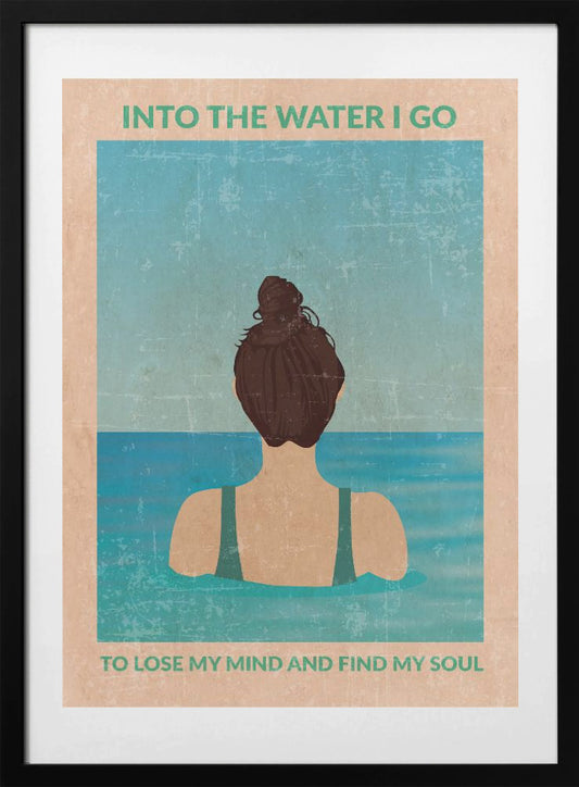 Into the Water Standard Wall Art - Art Print by WallChart Art Studio
