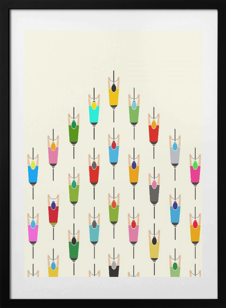Leading the Pack - Art Print by WallChart Art Studio