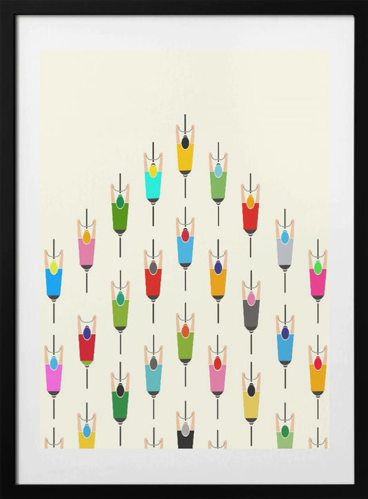 Leading the Pack - Art Print by WallChart Art Studio