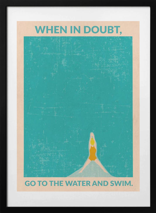 Open Water (blonde) - Art Print by WallChart Art Studio