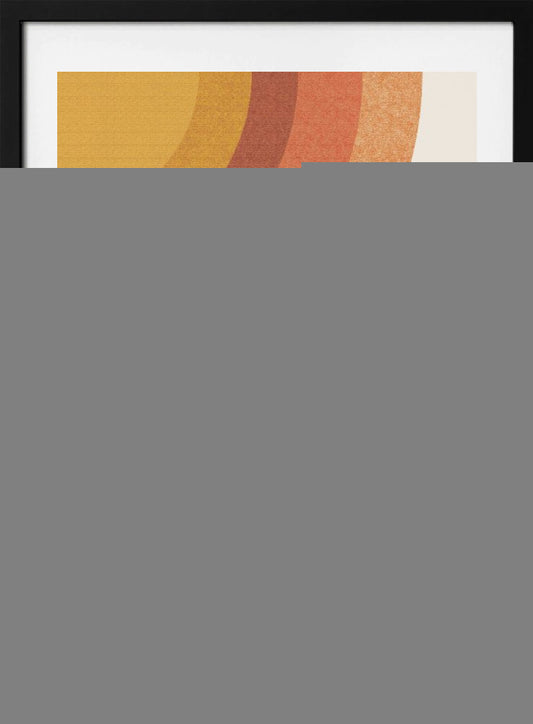 Retro Sunburst Waves - Art Print by THE MIUUS STUDIO