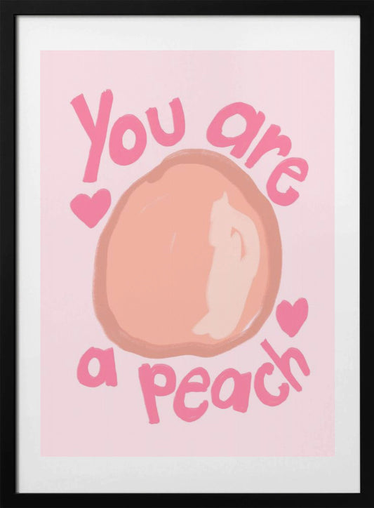 Sweet Peach Tribute - Art Print by Athene Fritsch