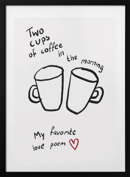 Morning Love Brew - Art Print by Athene Fritsch