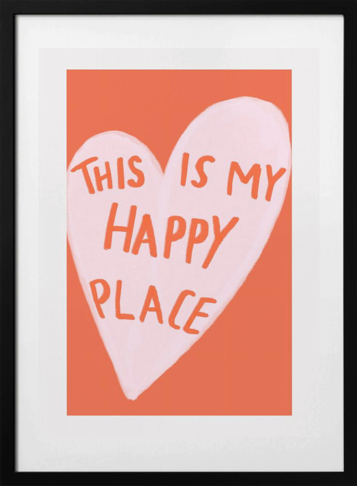 Happy Heart Message - Art Print by Athene Fritsch