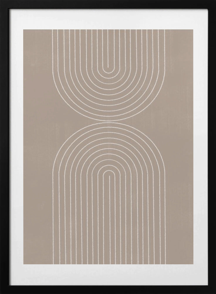Curved Echoes - Art Print by THE MIUUS STUDIO