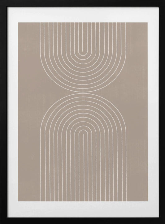Curved Echoes - Art Print by THE MIUUS STUDIO