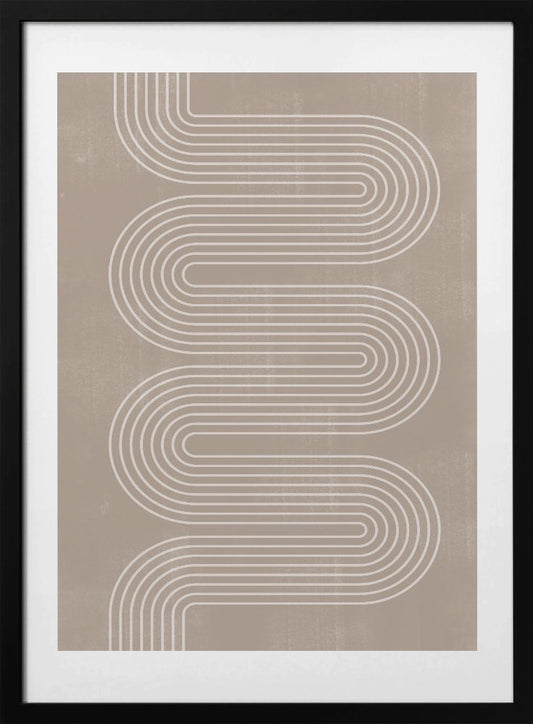 Curved Line Harmony - Art Print by THE MIUUS STUDIO