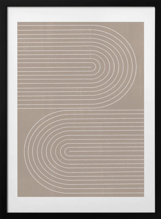 Curved Line Harmony - Art Print by THE MIUUS STUDIO